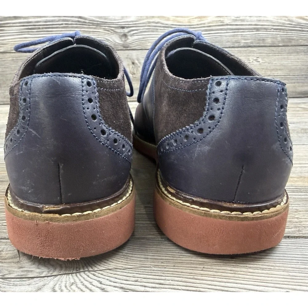 Cole Haan Men's Suede & Leather‎ Oxford Dress Shoes Brown/Blue Size 11M